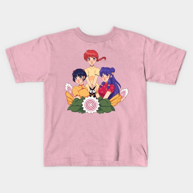 Ranma Girls Kids T-Shirt by PeppermintKamz